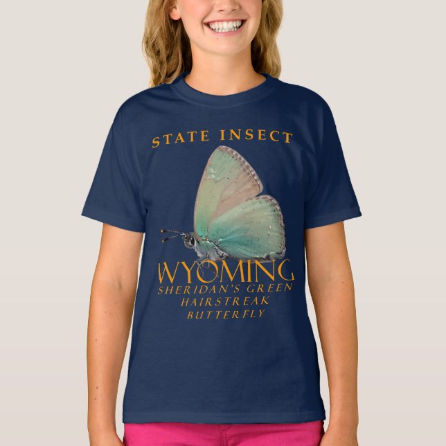 Wyoming Territory Insekt Sheridans Butterfly T Shirt (Framsida)
