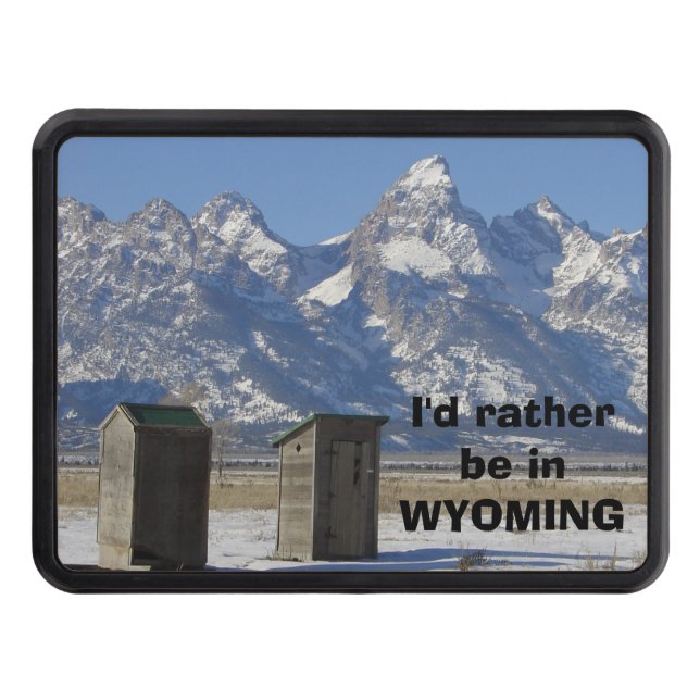 Wyoming Tetons Outhouse Skydd För Dragkrok (Framsidan)