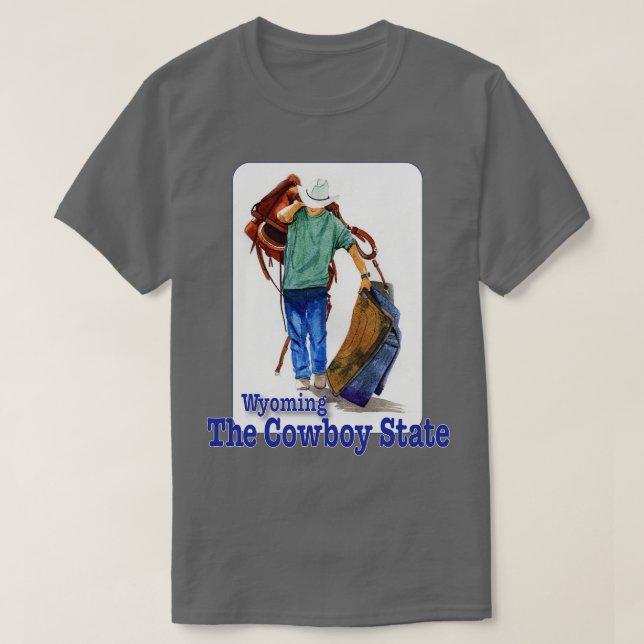 Wyoming the Cowboy State 1 T Shirt (Design framsida)