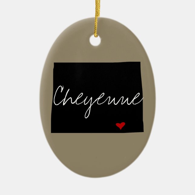 Wyoming Town Julgransprydnad Keramik (Framsidan)