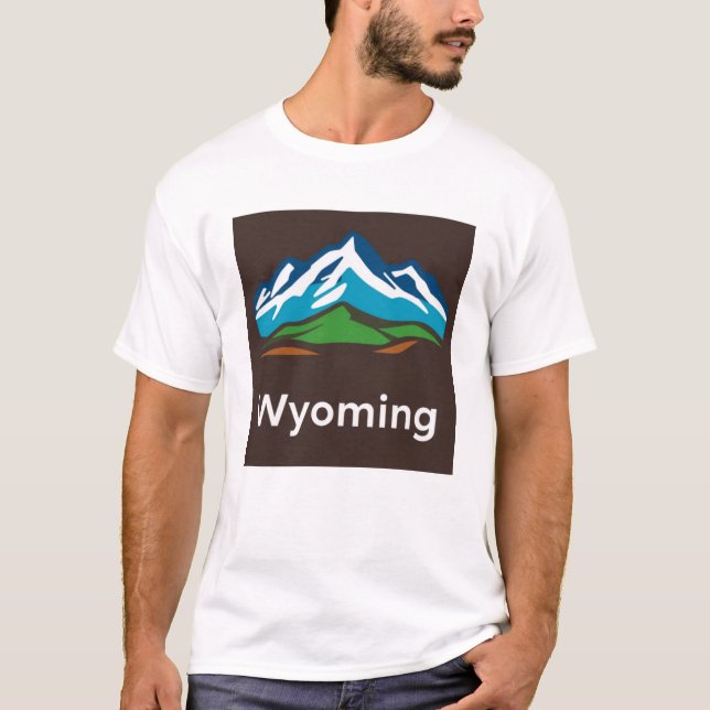 Wyoming Tshirt V02 T Shirt (Framsida)
