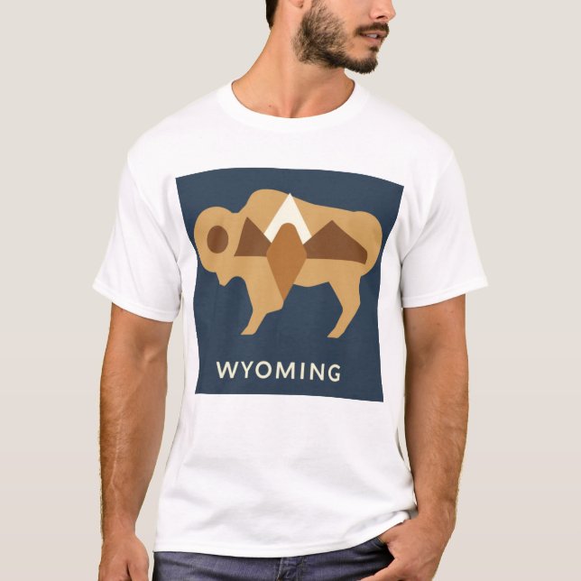 Wyoming Tshirt V05 T Shirt (Framsida)