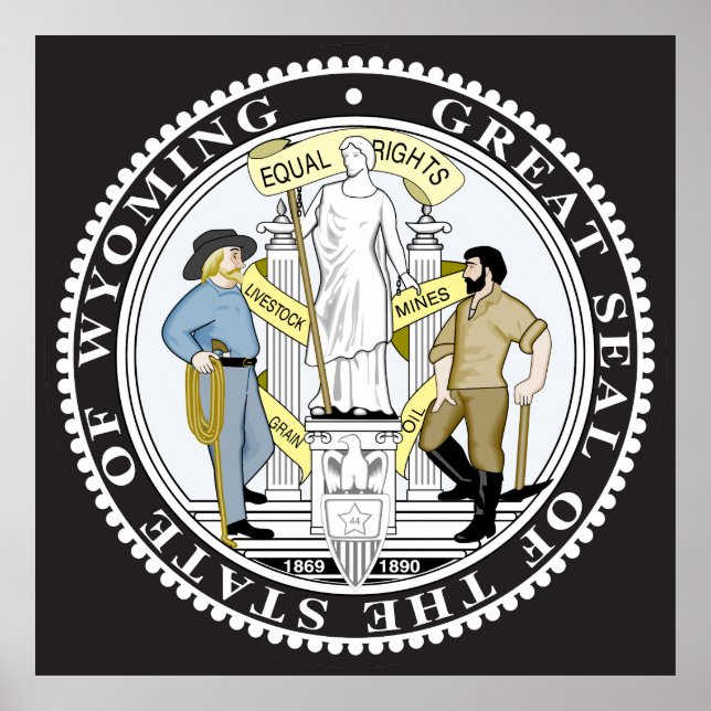 Wyoming underbar säl poster (Framsidan)
