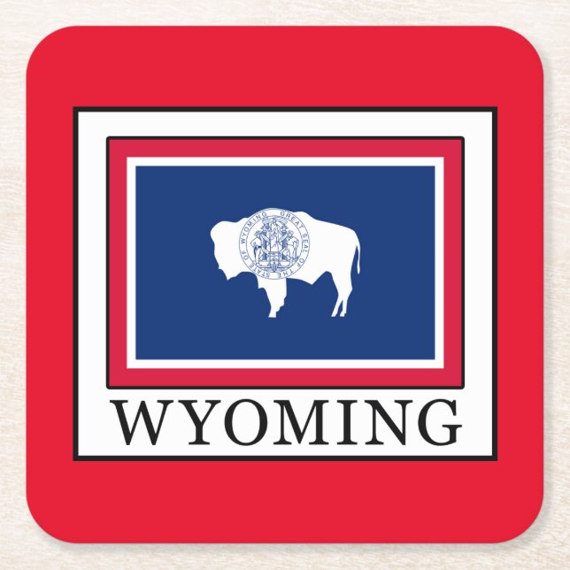 Wyoming Underlägg Papper Kvadrat (Framsidan)