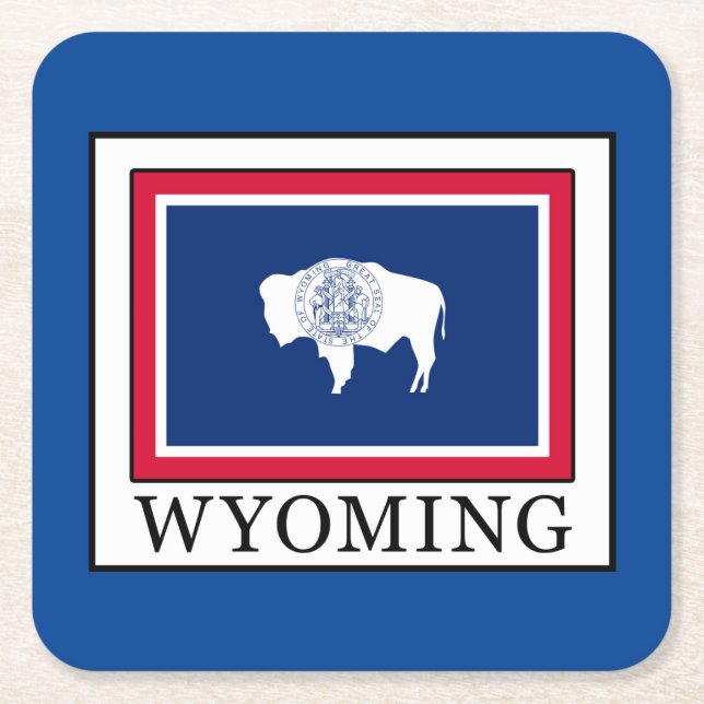 Wyoming Underlägg Papper Kvadrat (Framsidan)