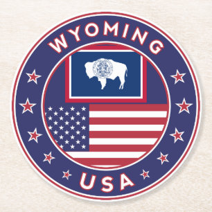 Wyoming Underlägg Papper Rund