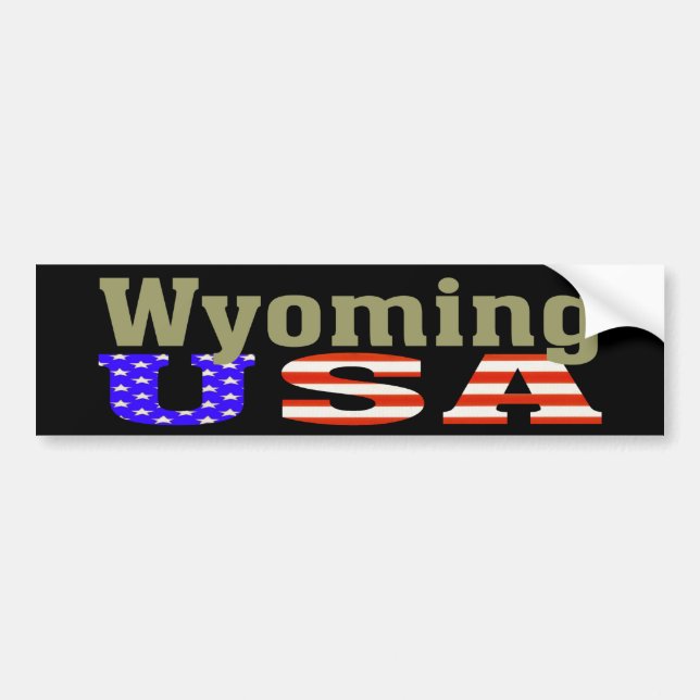 Wyoming USA! Bildekal (Framsidan)