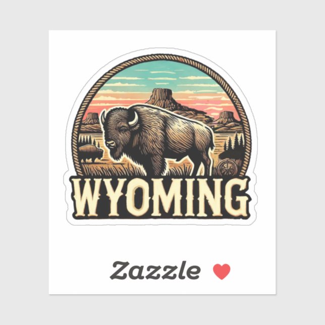 Wyoming USA Klistermärken (Ark)