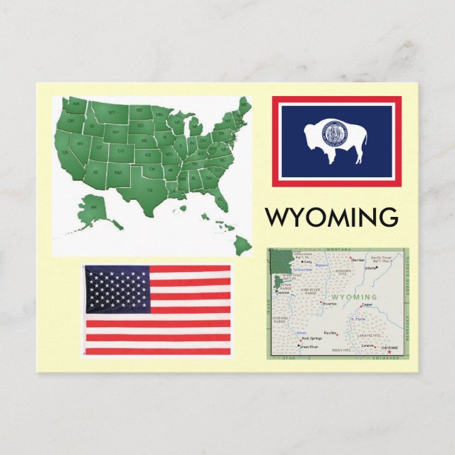 Wyoming, USA Vykort (Framsida)