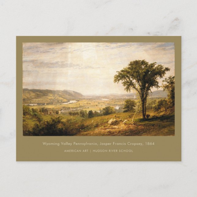 Wyoming Valley Pennsylvania American Art Painting Vykort (Framsida)