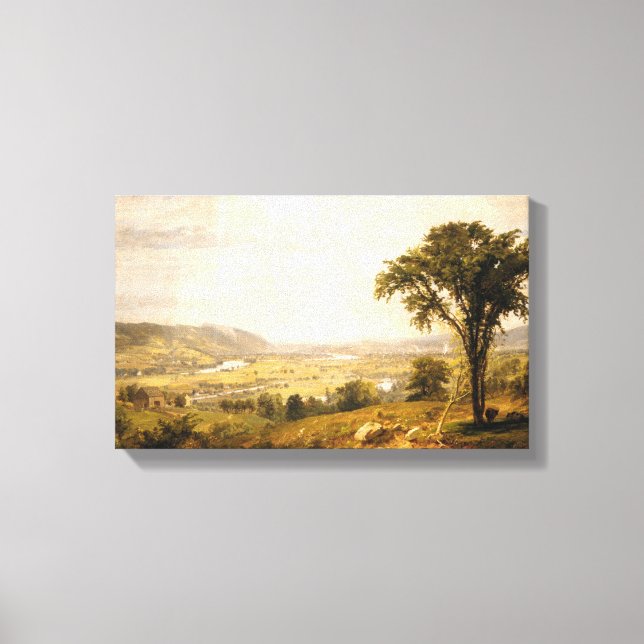Wyoming Valley, Pennsylvania (Vintagen Landskap) Canvastryck (Framsida)