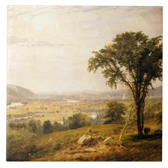 Wyoming Valley, Pennsylvania (Vintagen Landskap) Kakelplatta (Framsidan)