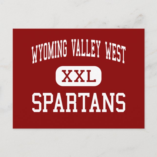 Wyoming Valley Väster - Spartans - Mitten - Kingst Vykort (Framsida)