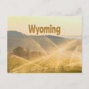 Wyoming Vilda western Farm Land Ranch Vykort