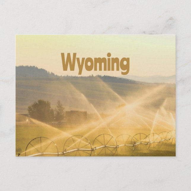 Wyoming Vilda western Farm Land Ranch Vykort (Framsida)