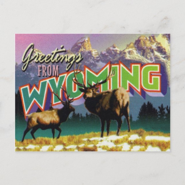 Wyoming vykort (Framsida)