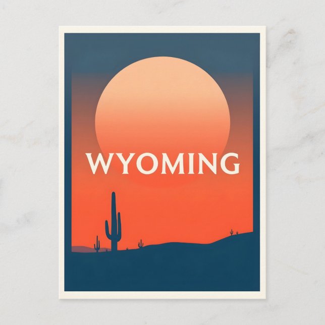 Wyoming vykort (Framsida)