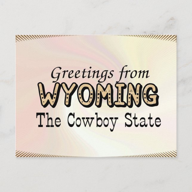 Wyoming Vykort (Framsida)