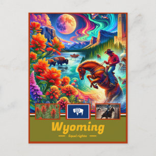 Wyoming Wilderness Wonders Majestic Vykort