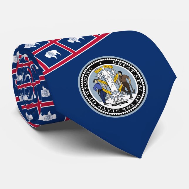 Wyomingite Flagga & Seal, Wyoming Flagga Slips (Rullad)