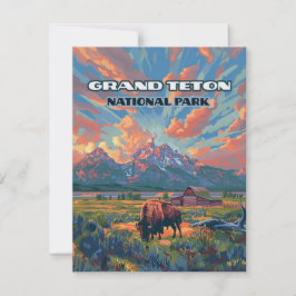 Wyomingkort för nationalparken Grand Teton