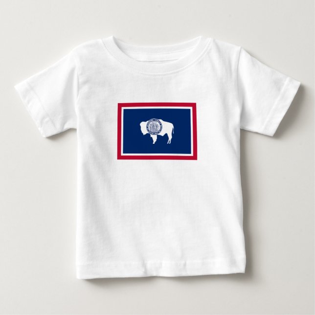 Wyomings delstatsflagga t shirt (Framsida)