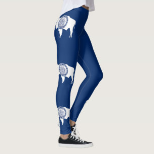 Wyomings statsflagga leggings