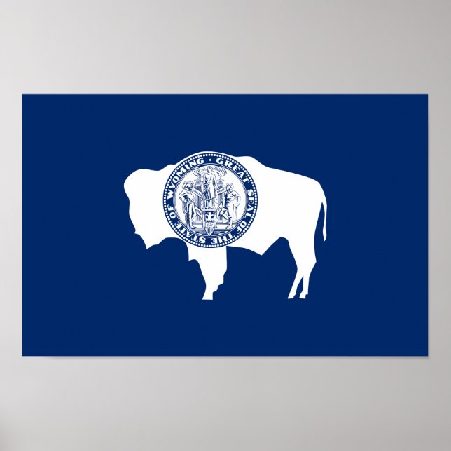 Wyomings statsflagga poster (Framsidan)