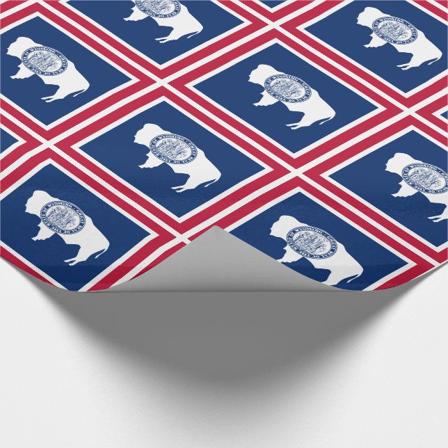 Wyomings statsflagga presentpapper (Hörn)
