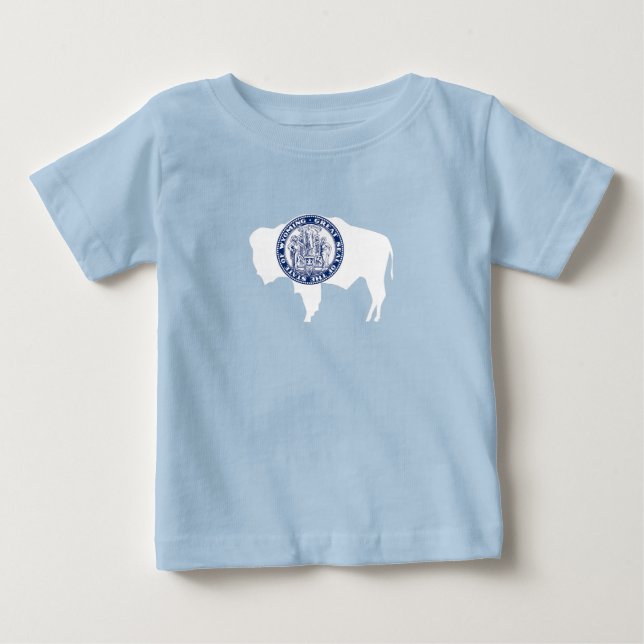 Wyomings statsflagga t shirt (Framsida)