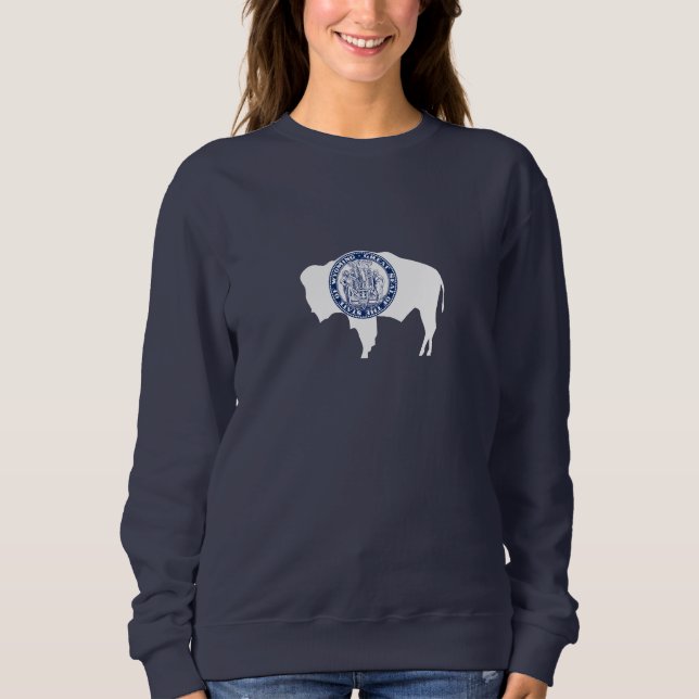 Wyomings statsflagga t shirt (Framsida)