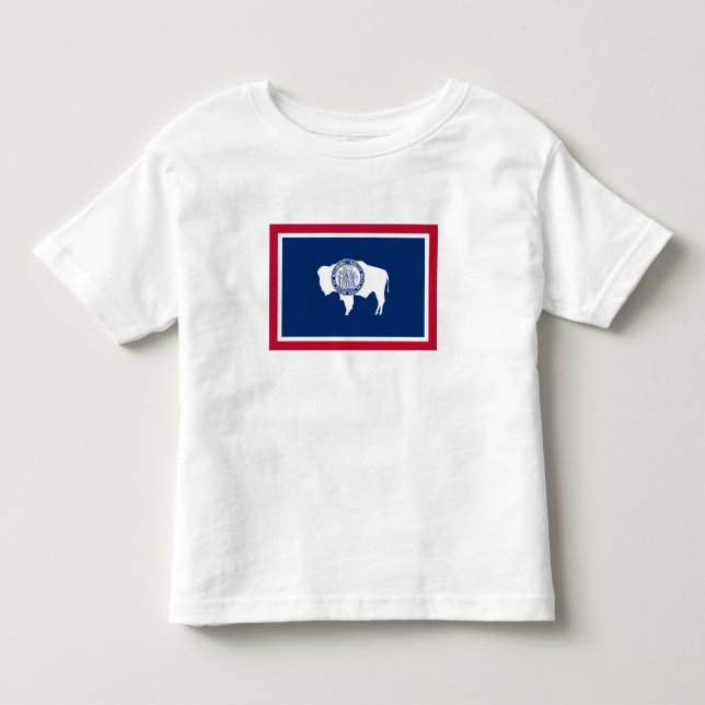 Wyomings statsflagga t shirt (Framsida)