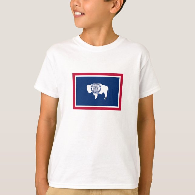 Wyomings statsflagga t shirt (Framsida)