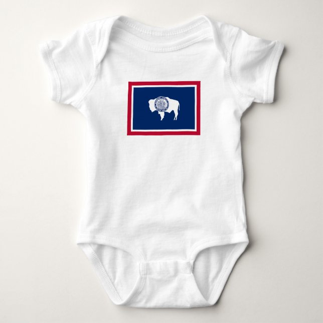 Wyomings statsflagga t shirt (Framsida)