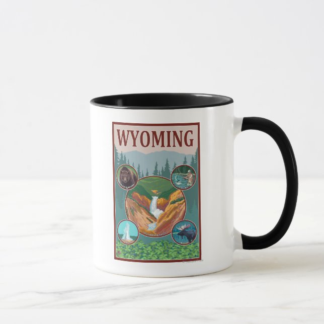 WyomingWyoming Collage Mugg (Höger)