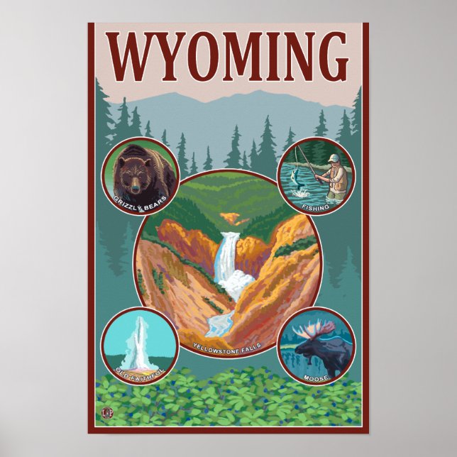 WyomingWyoming Collage Poster (Framsidan)