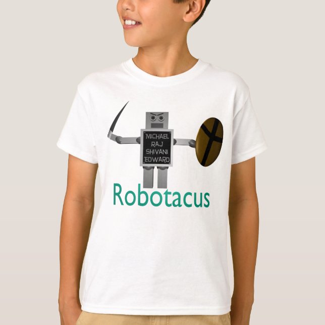 WYRA 2008 FLL - Robotacus Tee Shirt (Framsida)