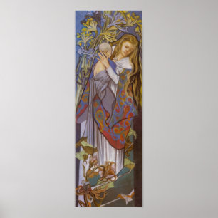 Wyspianski Caritas (Madonna och barnet), 1904 (2) Poster