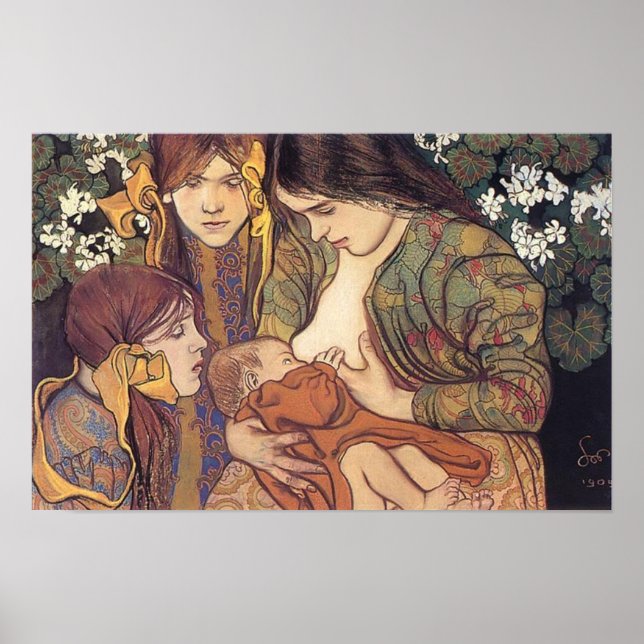 Wyspianski, Moderskap, 1905 Poster (Framsidan)