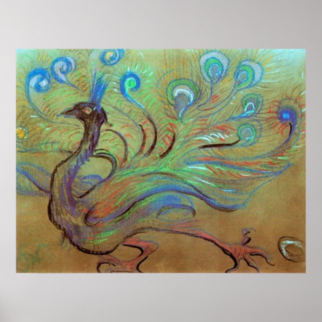 Wyspianski, Peacock, 1897 Poster (Framsidan)