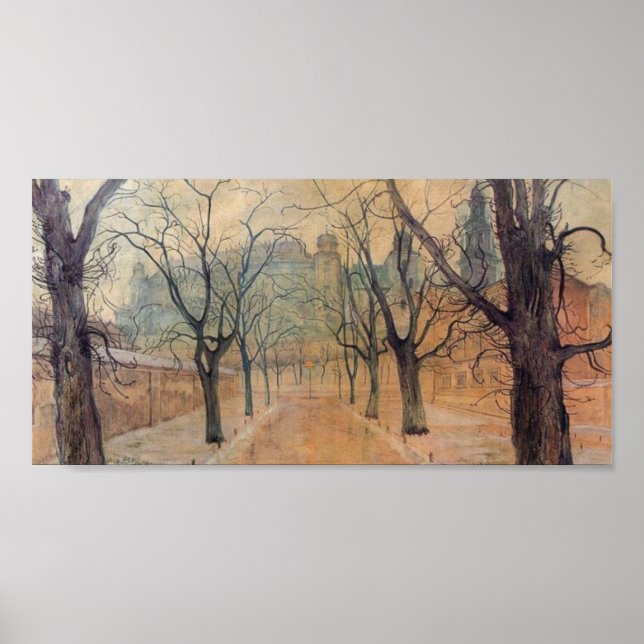 Wyspianski, Planty Park vid Dawn, 1894 Poster (Framsidan)