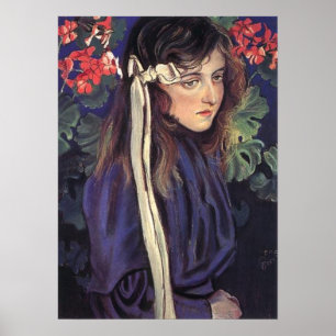 Wyspianski porträtt av Eliza Parenska, 1905 Poster