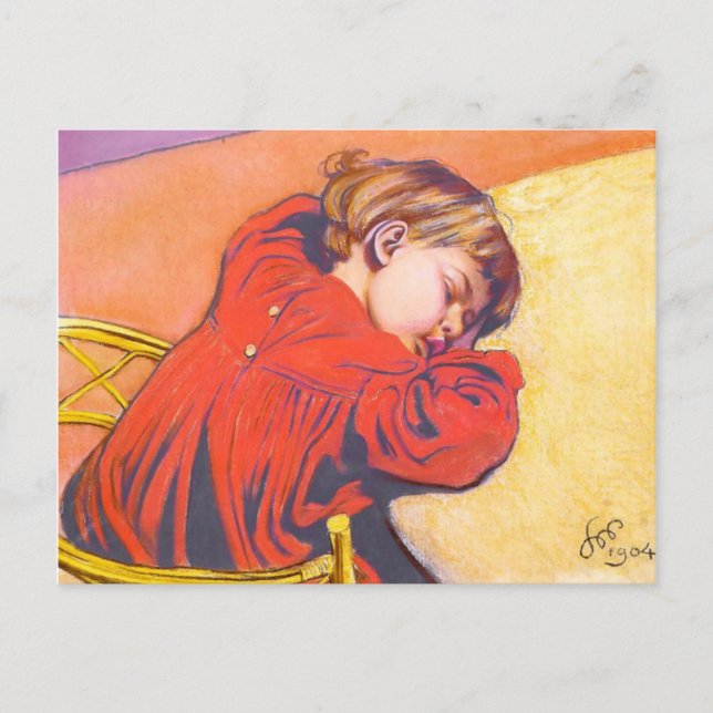 Wyspianski, Sleeping Stas, 1904 Vykort (Framsida)