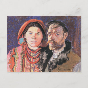 Wyspianski, The Artist och hans fru, 1904 Vykort