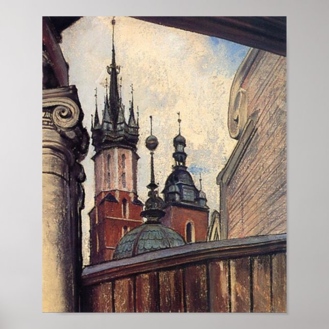 Wyspianski, Tornen från St Marys kyrka, 1905 Poster (Framsidan)