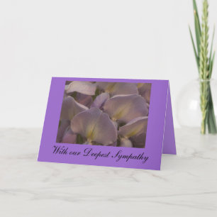 Wysteria Sympathy Card Kort