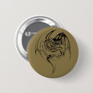 Wyvern Dragon är fantasi mytiska besvär Knapp