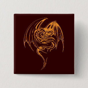 Wyvern Dragon är fantasi mytiska besvär Knapp