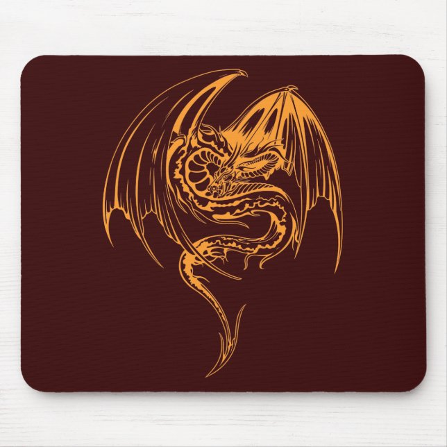 Wyvern Dragon är fantasi mytiska besvär Musmatta (Framsidan)