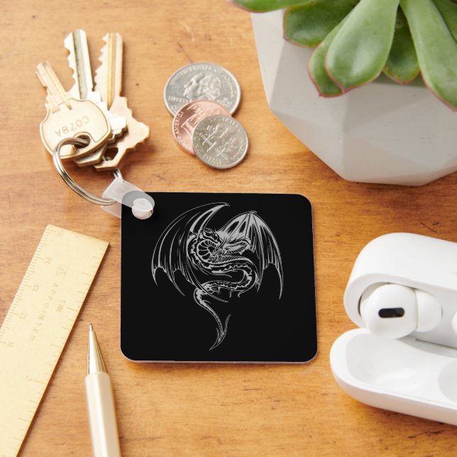 Wyvern Dragon är fantasi mytiska besvär Nyckelring (Skrivbord)